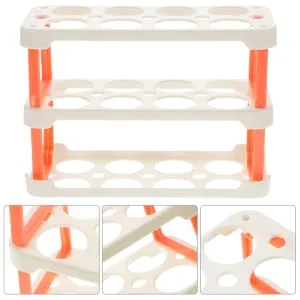 KOMBIUDA Fridge Eggs Holder Egg Grid Eggs Clear Plastic Containers Clear Plastic Tray Plastic Egg Holder Household Crisper Transparent 22.3X16.2X10.1CM - product information 1