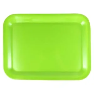 Mikinona Fruit Holder 1pc Tray Breakfast Platters Dessert Plate Buffet Serving Dishes Cake Plates Rectangle Fruit Stand 38.5X28.5X2CM Green - product information 2