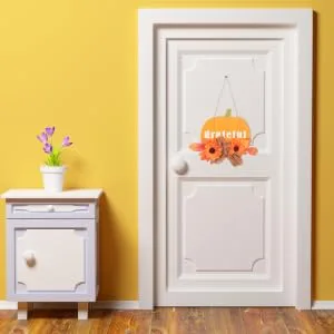 FUNOMOCYA Door Artificial Sunflower Craft Adornment Board Decor Decoration Thanksgiving Wall Front - product information 3