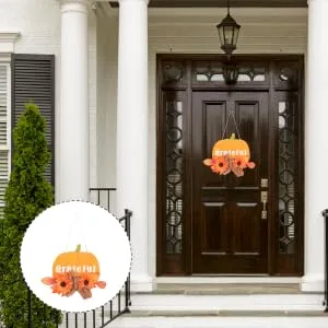 FUNOMOCYA Door Artificial Sunflower Craft Adornment Board Decor Decoration Thanksgiving Wall Front - product information 5