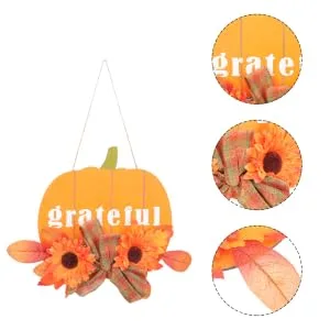 FUNOMOCYA Door Artificial Sunflower Craft Adornment Board Decor Decoration Thanksgiving Wall Front - product information 6