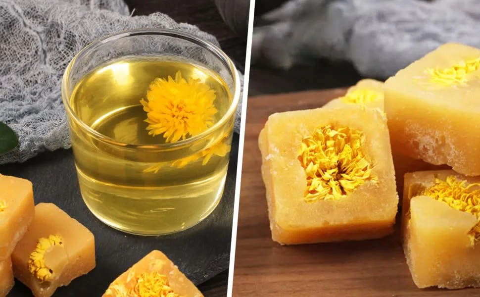 Chrysanthemum Honey Rock Candy 250g/bag 8.81oz/bag blood sugar chrysanthemum candy honey candy dessert  - product information 3