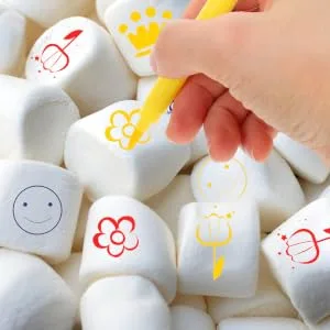 COLLBATH 6pcs Cake Boxes Biscuits Decor Portable Edible Markers Cake Coloring Edible Pens Food Pens Plastic - product information 2