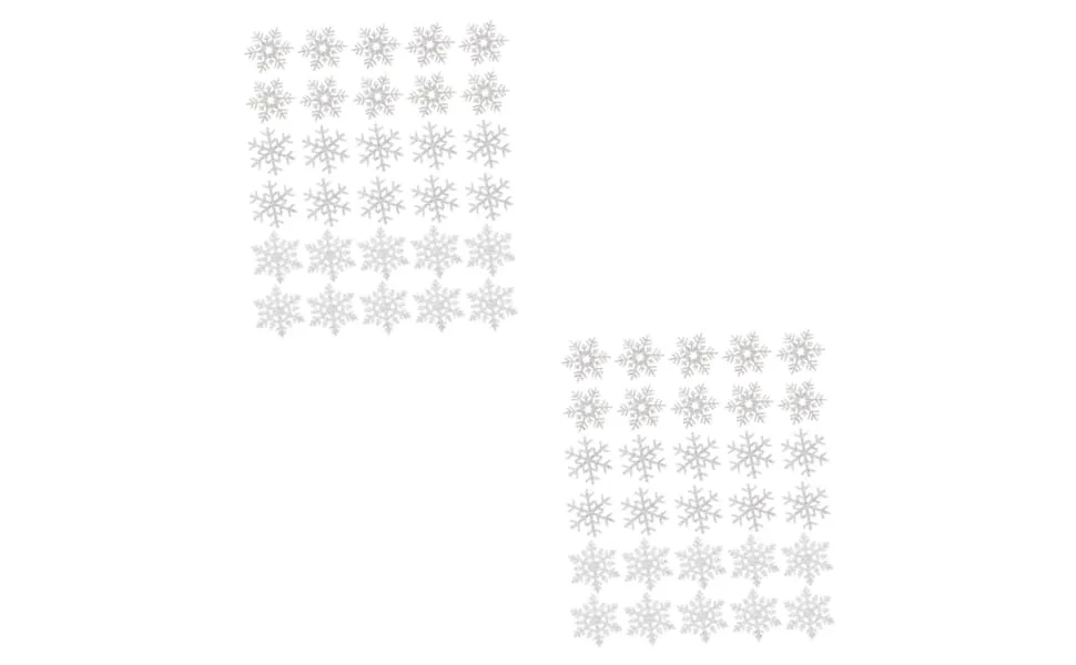 60 Pcs Christmas Snowflake Stickers Snowflake Crafts Diy Crafts Decoration Ceiling Patch - product information 1