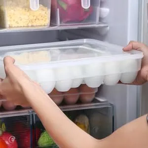 COLLBATH Egg Crisper 34 Eggs Modern Kitchen Accessories Egg Tray Egg Container Egg Holder Egg Carton High Capacity - product information 3