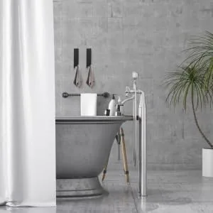Hoement 2pcs No Punching Hook Shower Towel Hooks Over Door Hooks for Bathroom Storage Hooks Stainless Steel 18X4.2CM Black2 - product information 4