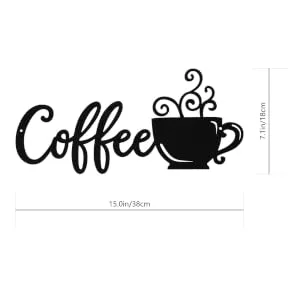 GRIRIW 1set Iron Cup Pendant Coffee Mugs Home Accents Decor Novel Wall Adorn Decorative Belt Indoor - product information 1