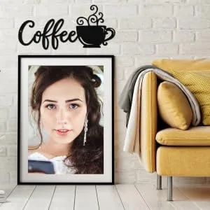 GRIRIW 1set Iron Cup Pendant Coffee Mugs Home Accents Decor Novel Wall Adorn Decorative Belt Indoor - product information 2