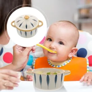 VICASKY Complementary Kids Desserts Cooking Creative with Eating Home Kitchen Dual-Handle Dessert Ceramic - product information 5
