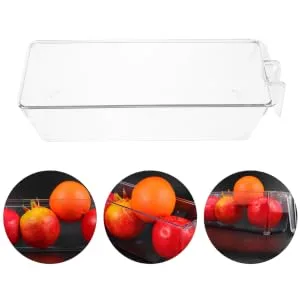 Gatuida 2pcs Boxes Refrigerator Storage Box Beer Dispenser Bin Storage Organizer Refrigerator Organizer Food 28.5X10CM As Shown - product information 4