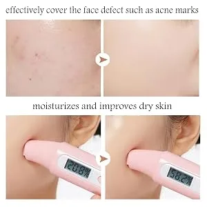 Air Cushion CC Cream Mushroom Head Foundation, SuperThinker Moisturizing BB Cream Makeup Long Lasting Matte Concealer (1 PCS/Natural) #02 Natural - product information 4