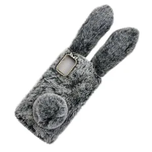 BRIGHTFUFU S20 Phone Case Phone Case Plush Case for S20 Phone Cover for S20 Rabbit Shell S23 S20 Shell Samsung Galaxy S20 Dark Grey - product information 2