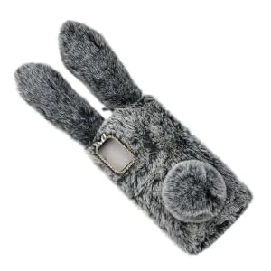 BRIGHTFUFU S20 Phone Case Phone Case Plush Case for S20 Phone Cover for S20 Rabbit Shell S23 S20 Shell Samsung Galaxy S20 Dark Grey - product information 3