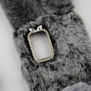 BRIGHTFUFU S20 Phone Case Phone Case Plush Case for S20 Phone Cover for S20 Rabbit Shell S23 S20 Shell Samsung Galaxy S20 Dark Grey - product information 4