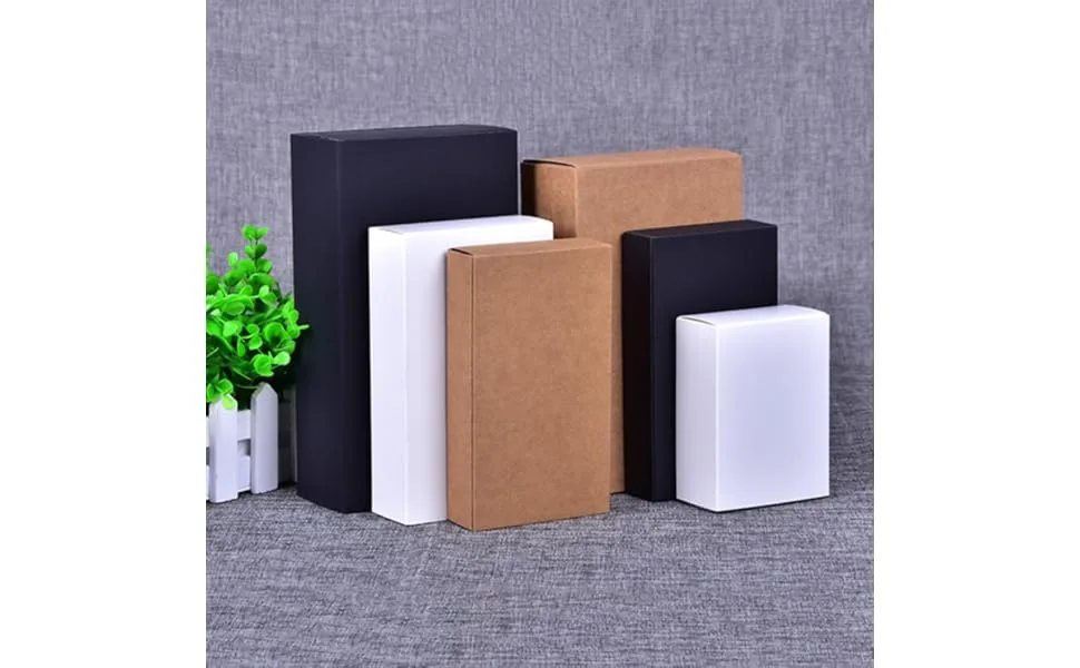 KOMBIUDA 20pcs Mini Boxes Paper Boxes for Wedding Favor Boxes Kraft Paper Drawer Tea Travel Size 3 Black - product information 1
