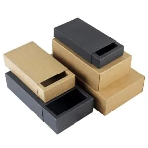 KOMBIUDA 20pcs Mini Boxes Paper Boxes for Wedding Favor Boxes Kraft Paper Drawer Tea Travel Size 3 Black - product information 2