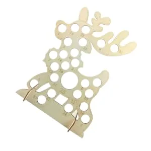 RORPOIR 1pc Chocolate Advent Calendar Christmas Table Decorations Xmas Chocolate Rack Wooden Ornaments - product information 3