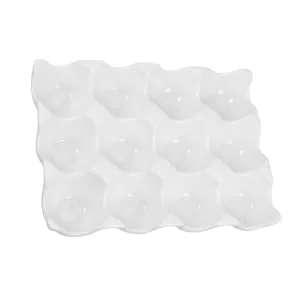 12 Egg Tray Food Tray Fridge Refrigerator Ceramic Egg Keeper Ceramic Egg Holder Bracket Ceramics - product information 1