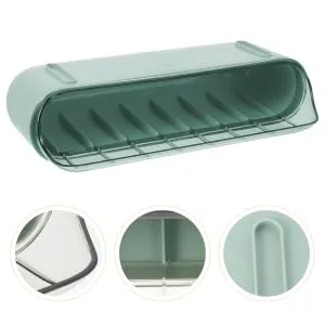 RORPOIR Deviled Egg Holder 1 Pc Slide Egg Collection 2 Tier Tray Refrigerator Egg Tray Double Layer Food Container Vegetable Green 28.5X15CM - product information 5