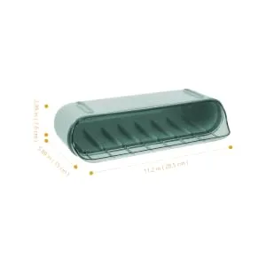RORPOIR Deviled Egg Holder 1 Pc Slide Egg Collection 2 Tier Tray Refrigerator Egg Tray Double Layer Food Container Vegetable Green 28.5X15CM - product information 6