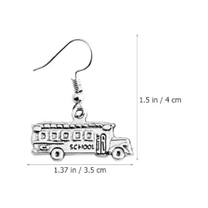Operitacx 10 Pairs School Bus Earrings Student Student Unique Earrings Decorative Items - product information 4