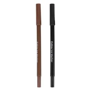 BRIGHTFUFU 2pcs Baking Pen Point Edible Baking Ink Pens Coloring Food Markers Food Coloring Pens Dual Plastic - product information 2