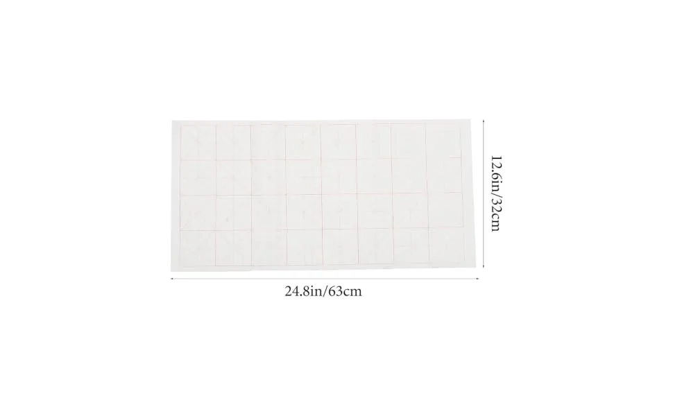 SEWOART 100pcs Grid Rice Paper Calligraphy Supplies X32 Four Feet - product information 2