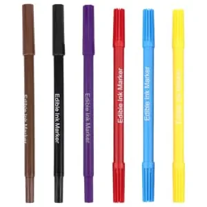 OKUMEYR 6pcs Decor Cake Boxes Biscuits Edible Pigment Pens Multi-use Edible Pens Food Pens Plastic - product information 2