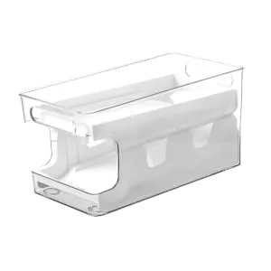 LIFKICH Egg Holder Box Egg Storage Box Refrigerator Eggs Fridge Egg Organizer Egg Tray Egg Rack Automatic Crisper Egg Dispenser - product information 1