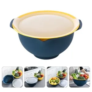 FUNOMOCYA Housewarming Ideas Drain Basket with Lid with Cover Cleaning Rack re-usable Housewarming Ideas - product information 3