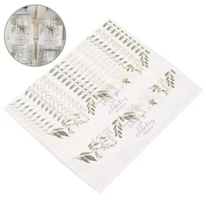 FUNOMOCYA 10pcs Mineral Water Bottle Sticker Ornament Drink Stickers for Cups Celebration Party Supplies Bride - product information 6