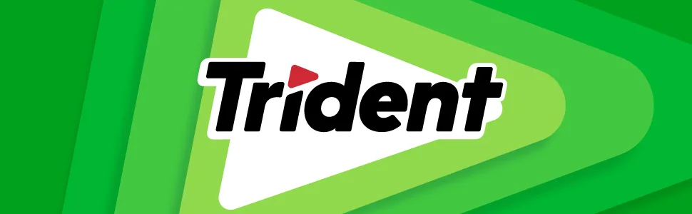 Trident Spearmint - Pack of 3 (42 Pieces) - Sugar-Free Gum Spearmint 42 pc - Trident