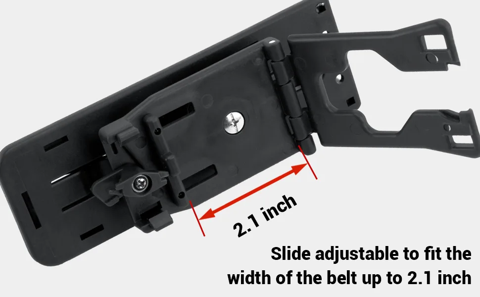 aikeec Baton Holder 360 Degree Rotating Telescopic Baton Pouch, Expandable Baton Holsters,Baton Holder for Duty Belt Tactical Swivelling Flashlight Holsters ABS Case 1 PCS - fit for diferent width