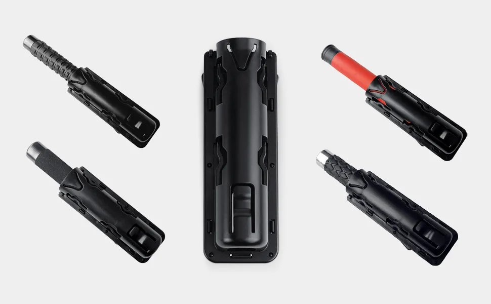 aikeec Baton Holder 360 Degree Rotating Telescopic Baton Pouch, Expandable Baton Holsters,Baton Holder for Duty Belt Tactical Swivelling Flashlight Holsters ABS Case 1 PCS - fitment type