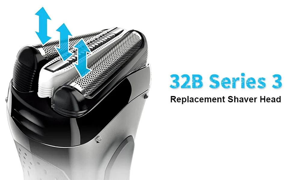 Aijen 3 Series 32B Shaver Replacement Heads - Compatible with Series 3 Replacement Heads - Compatible with 3 Series Models 3040s - series 3 replacement head