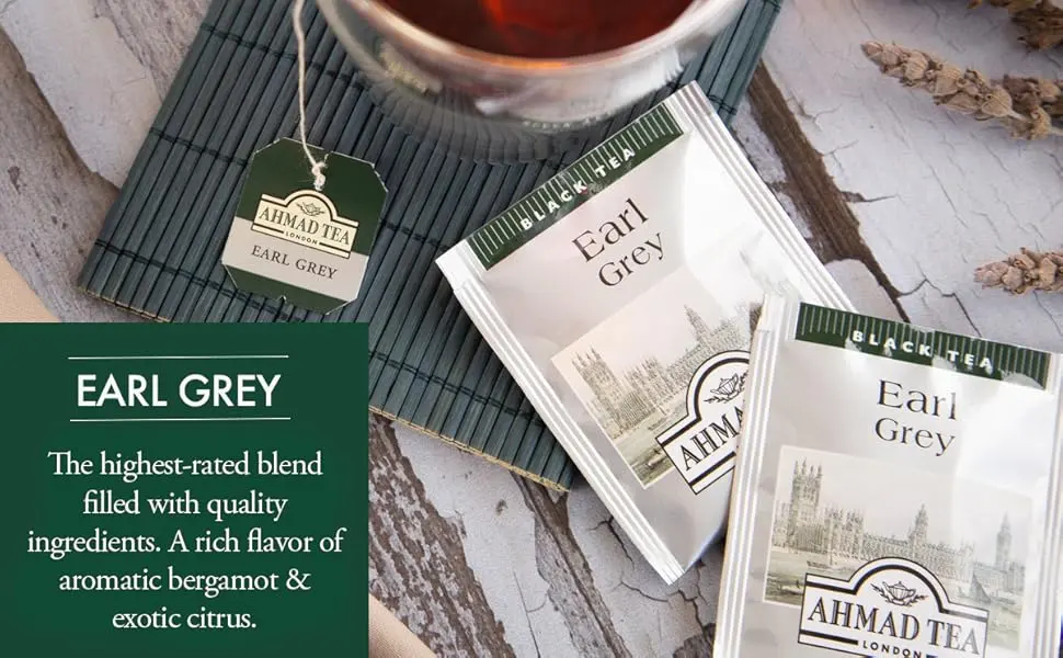 Ahmad Tea Earl Grey Aromatic Loose Tea, Ceylon Caddy, 17.6 Oz - quality ingredients earl grey Ahmad tea
