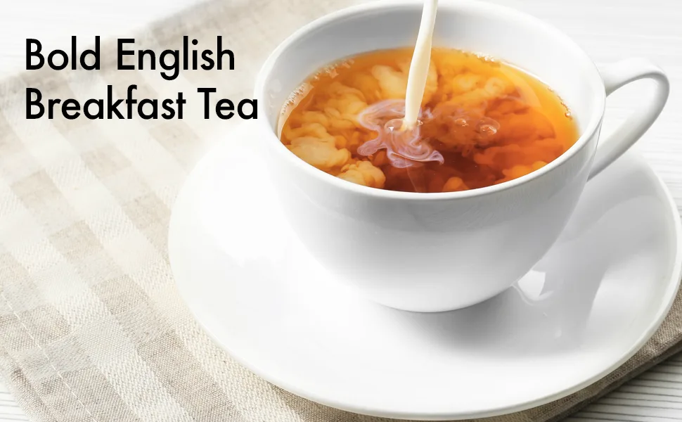 Ahmad Tea Black Tea, English Breakfast Teabags, 100 ct - Caffeinated and Sugar-Free - Bold English Breakfast Tea