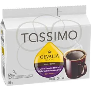 Tassimo Gevalia Dark Roast Coffee Single Serve T-Discs 148g & Nabob 100% Colombian Coffee Single Serve T-Discs 110g - product information 1