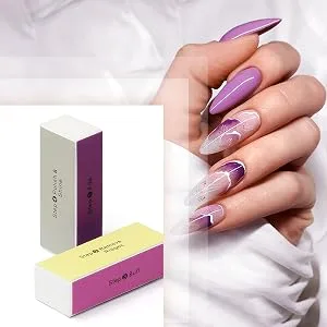 AHIER 10 pcs Nail Buffer, 4 Way Colorful Nail Art Shiner Polisher Buffing Sanding Files Block Manicure Care DIY - Nail sanding block