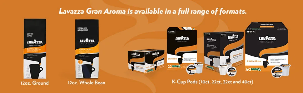 Lavazza Drip Coffee Gran Aroma 340gr & Crema E Gusto Classico Roasted Ground Coffee 8.8 Ounce (Pack of 1) - product information 3