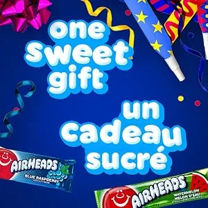 Airheads Bites Candy Bars - Fruit Flavour - 10 Bags (170g/bag) - one sweet gift
