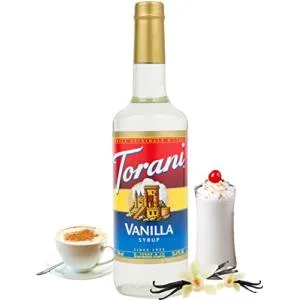 Torani Vanilla Coffee Syrups 0.75 L & Hazelnut Classic Flavour Syrup 750 Milliliter - product information 1