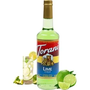 Torani Blue Raspberry Syrup Plastic Bottle 750 ml & Lime Flavour Syrup 750 Milliliter Syrup + Lime Syrup - product information 2