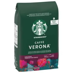 Starbucks Caffe Verona Whole Bean Dark Roast Coffee 907 gram & Ground Coffee House Blend 793 Grams - product information 1