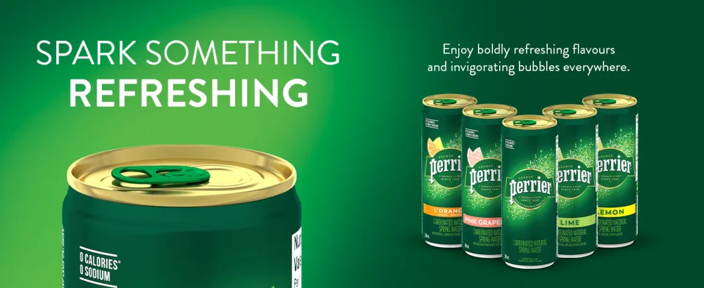 Perrier Carbonated Natural Spring Sparkling Water Original 1L Plastic Bottle 6 Bottles Total - PACKAGING MAY VARY - sparkling water, carbonated water, soda water