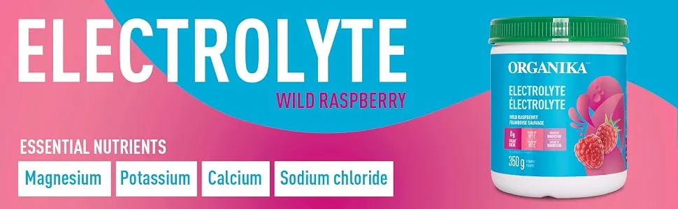 Organika Electrolyte Drink Mix - Raspberry flavour- Zero Sugar Hydration- 350 gram - 100 Servings & Electrolytes Powder- Pink Lemonade Sachets Electrolyte Drink Mix + Powder - product information 4