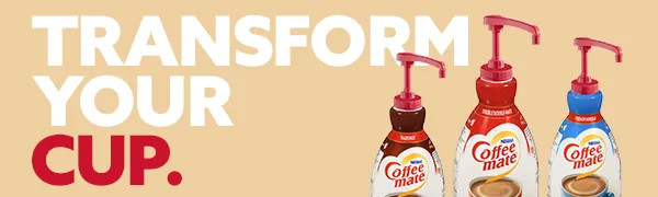 Coffee Mate Liquid Coffee Creamer Lactose Free Hazelnut No Refrigeration 1.5 Liter Pump Bottle (2-Pack) Hazelnut 1.5 L (Pack of 2) - Coffee-mate Banner