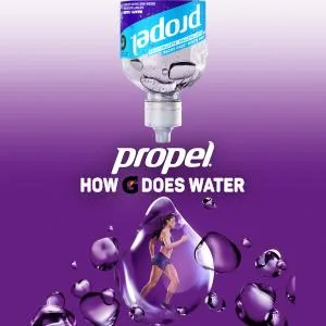Propel Berry enhanced water with Gatorade electrolytes 591 mL bottles 12 pack (Package May Vary) - Propel Enhanced Water Beverage