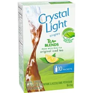 Crystal Light Iced Tea Singles 26g (12 Boxes of 10 Packets) & Lemon Lime Singles 36g (12 Boxes of 10 Packets) - product information 1