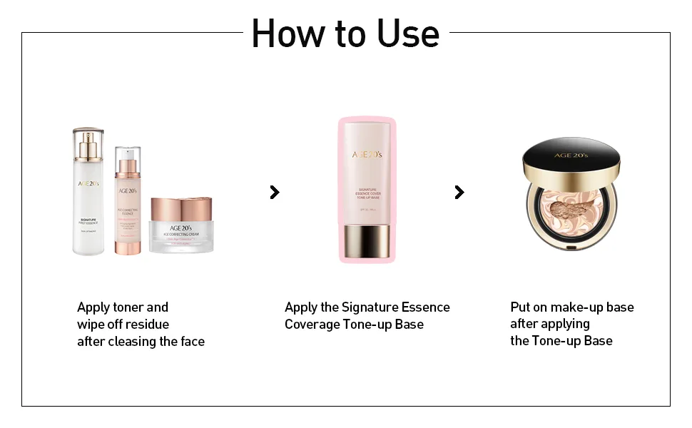 AGE 20's Brightening Pink Tone Up Base, 71% Hydrating Essence SPF35 PA++ Korean Makeup Primer (1.35 fl. oz) - B08628NXZN